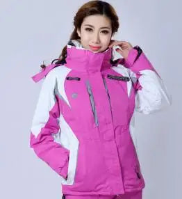 Woman Outdoor Sports Warm Windproof Winter Woman Ski Mountaineering Camping Jacket Snowboard Jacket