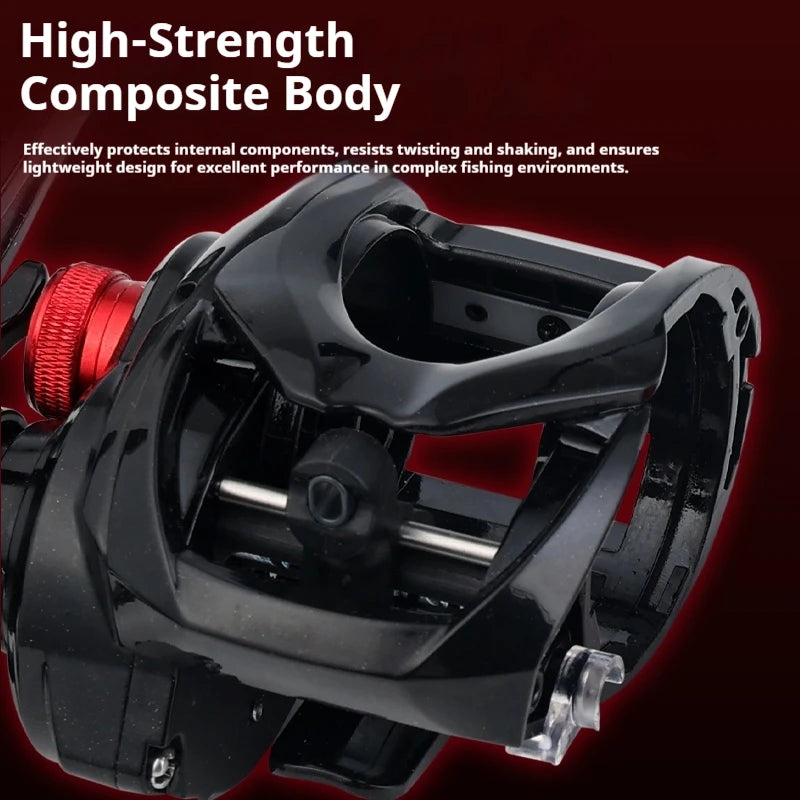 Baitcasting Reel DC Smart Electronic Brake Universal with Sound Device and Casting Alarm