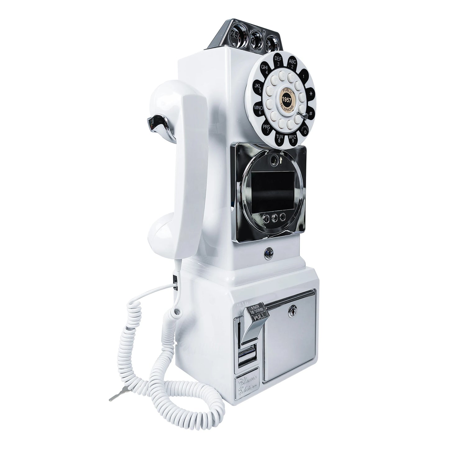 Retro style wedding party video guest book phone retro phone booth message recording MP4 video audio message book phone