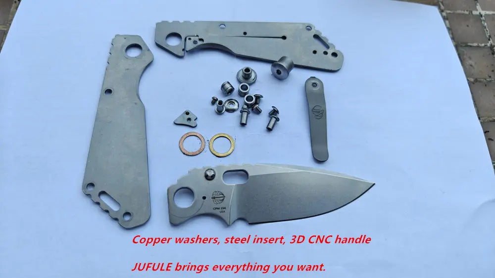 JUFULE 2026 Monkey M.Strider SNG Titanium Handle Cryro VG10 Steel Copper Washers Folding Knife Camping Hunting Outdoor EDC Tool