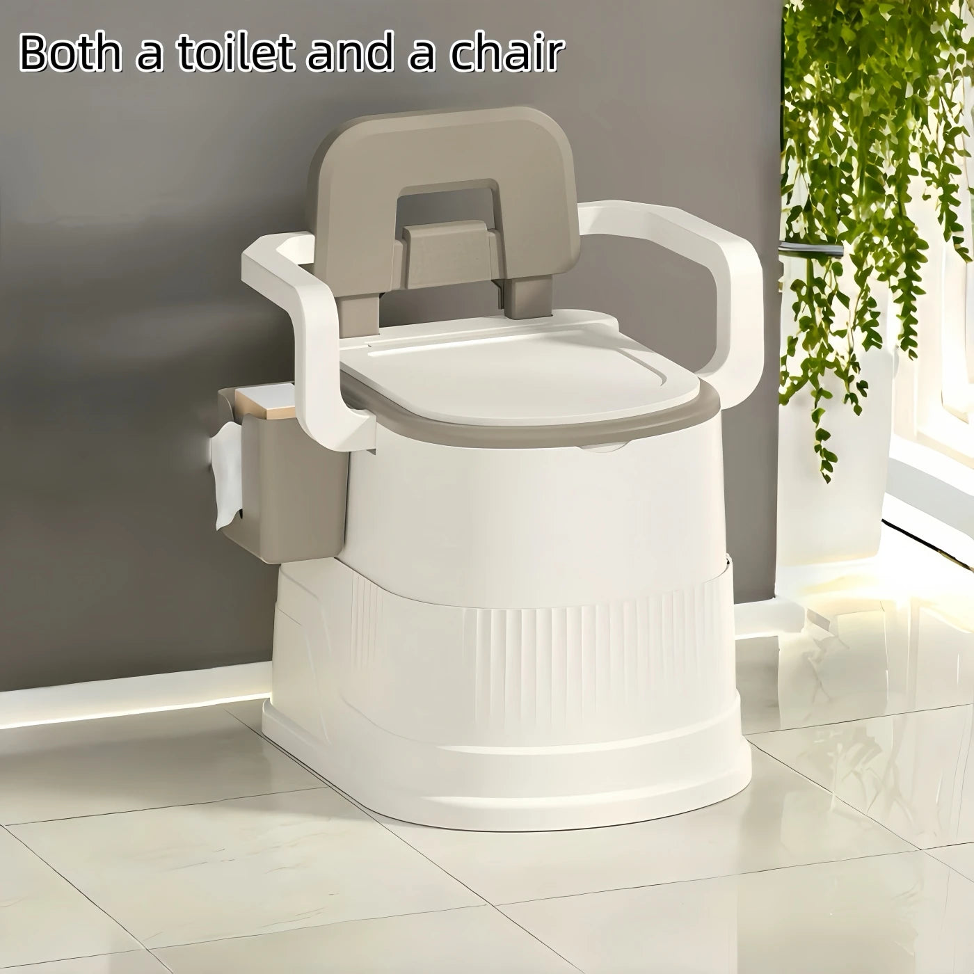 ortable Travel Toilet Chair for Adults - Odor-proof, Easy-to-Clean Sanitary Camping Toilet with Handrails, Backrest, Lid, and Toilet Stand - Ideal for Tents, RVs, Sea Fishing, Outdoor Adventures, and Hiking