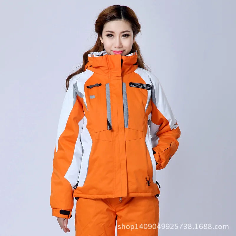 Woman Outdoor Sports Warm Windproof Winter Woman Ski Mountaineering Camping Jacket Snowboard Jacket