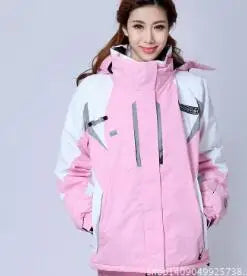 Woman Outdoor Sports Warm Windproof Winter Woman Ski Mountaineering Camping Jacket Snowboard Jacket