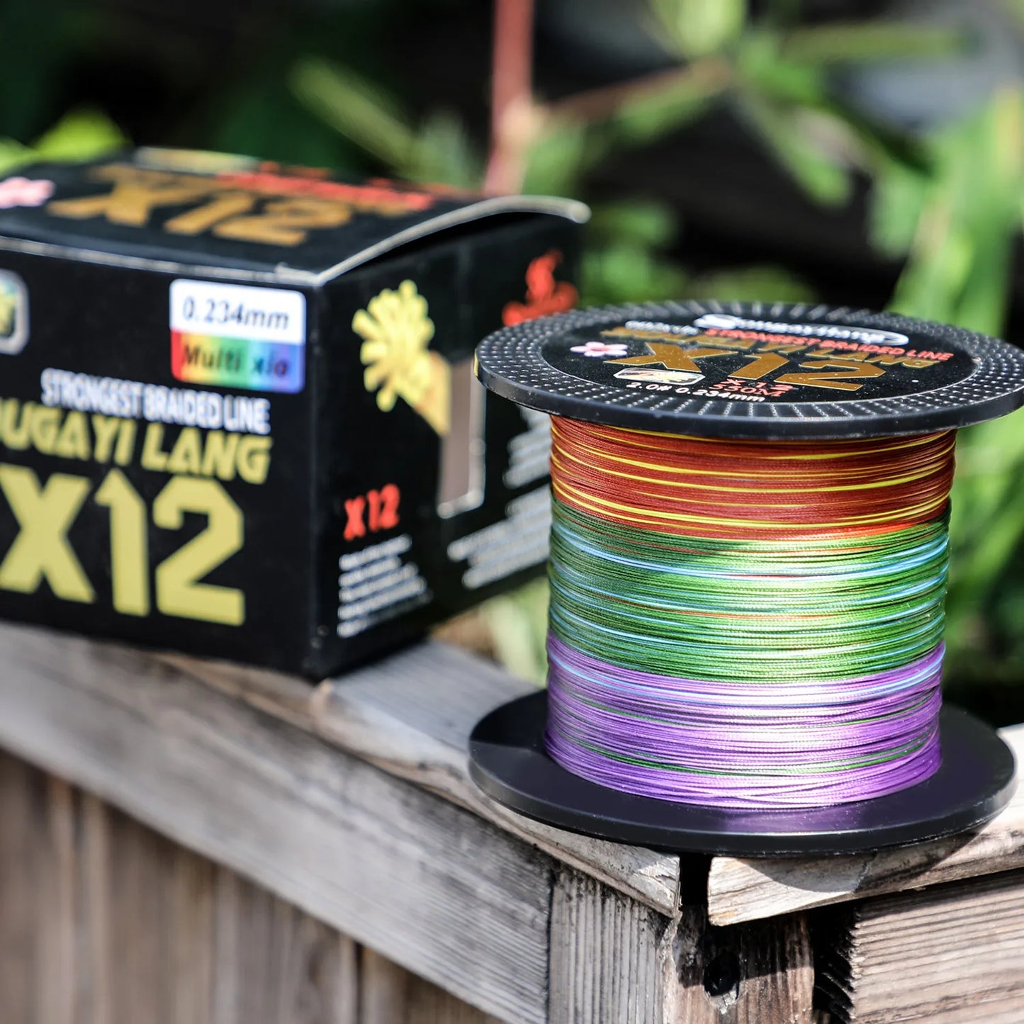 Sougayilang NEW Fishing Line 12 Strands PE Braid Abrasion Resistant Fishing Wire for Freshwater Saltwater Outdoor Fishing Gear