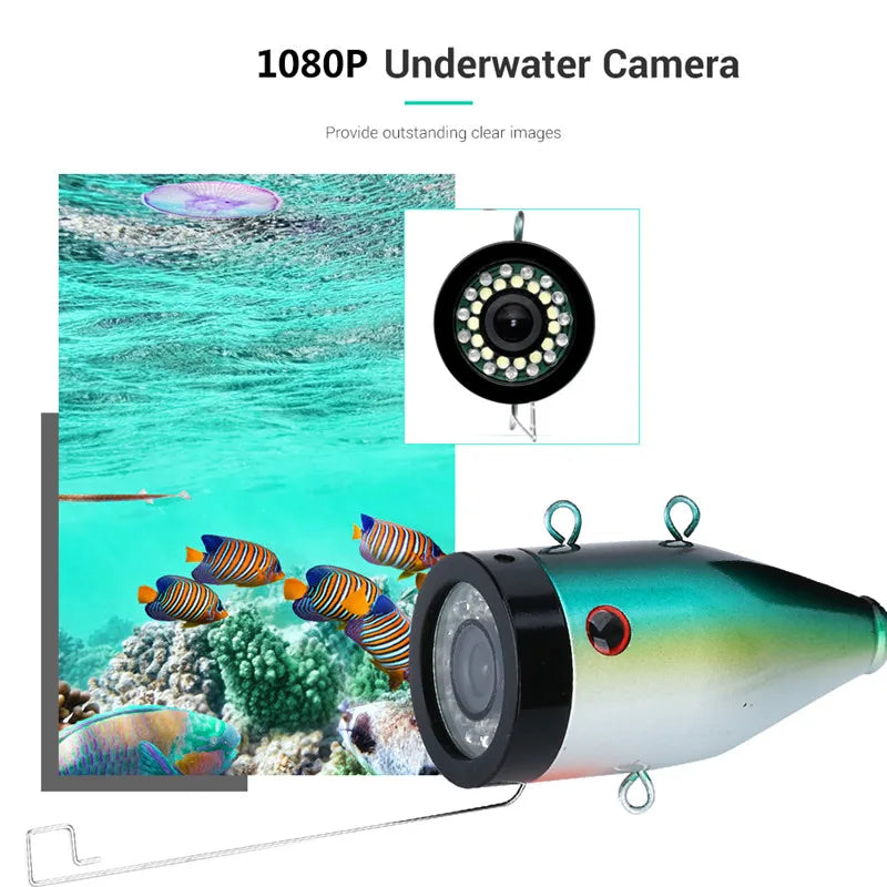 9 inch DVR Fish Finder Underwater Fishing 1080P Camera 16G HD 1280*720 Screen Double LEDs 15M 30M Camera For Ice Sea Fishing