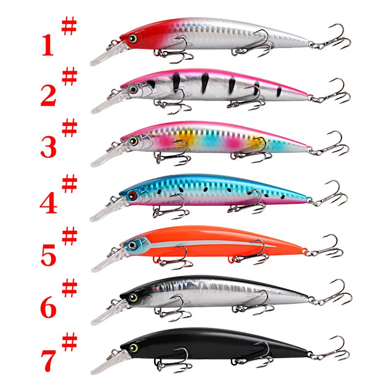 Luya Bait Laser Long-Cast Submerged ABS Lead Block Mino 15.2cm36g Three-Hook Beak Freshwater Sea