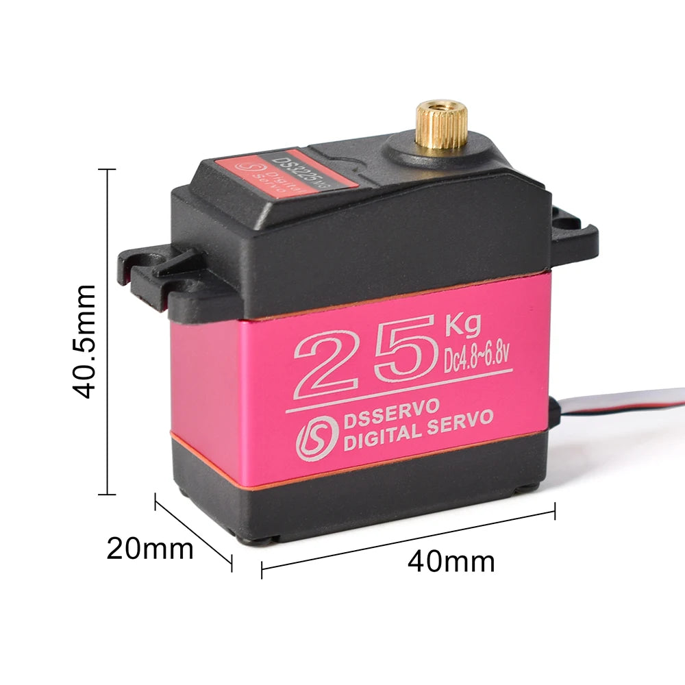 Dsservo Waterproof Servo DS3218 20KG DS3225 25KG DS3235 35KG 180/270 Degree Metal Gear Digital Servo for 1/8 1/10 1/12 RC Cars