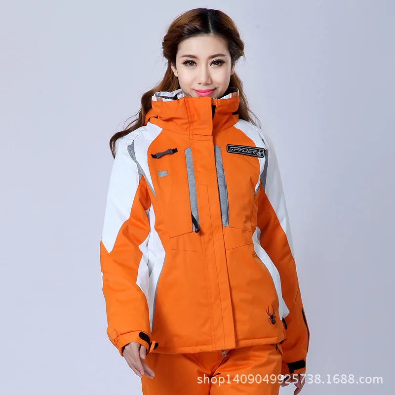 Woman Outdoor Sports Warm Windproof Winter Woman Ski Mountaineering Camping Jacket Snowboard Jacket