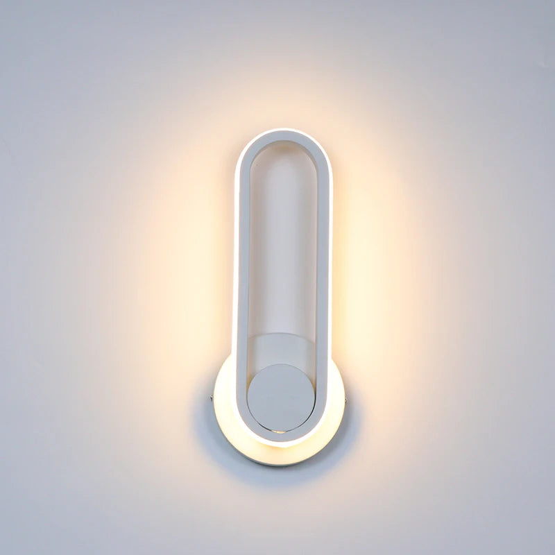 Bedroom Bedside Wall Light 330° Rotatable Adjustable Light Angle Indoor LED Wall Lamp Simple Light Fixture Aluminum AC110/220V