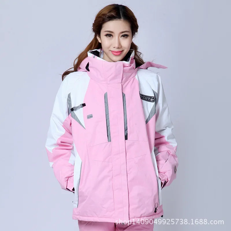 Woman Outdoor Sports Warm Windproof Winter Woman Ski Mountaineering Camping Jacket Snowboard Jacket