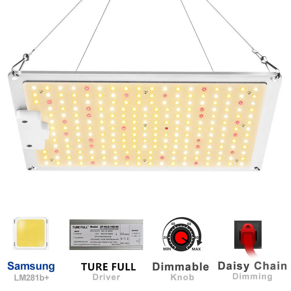 Grow Tent Growbox Hydroponics Growing System Led Grow Plant Lights Full Kits High PPFD 4Inch Duct Fans Activated Carbon Filter