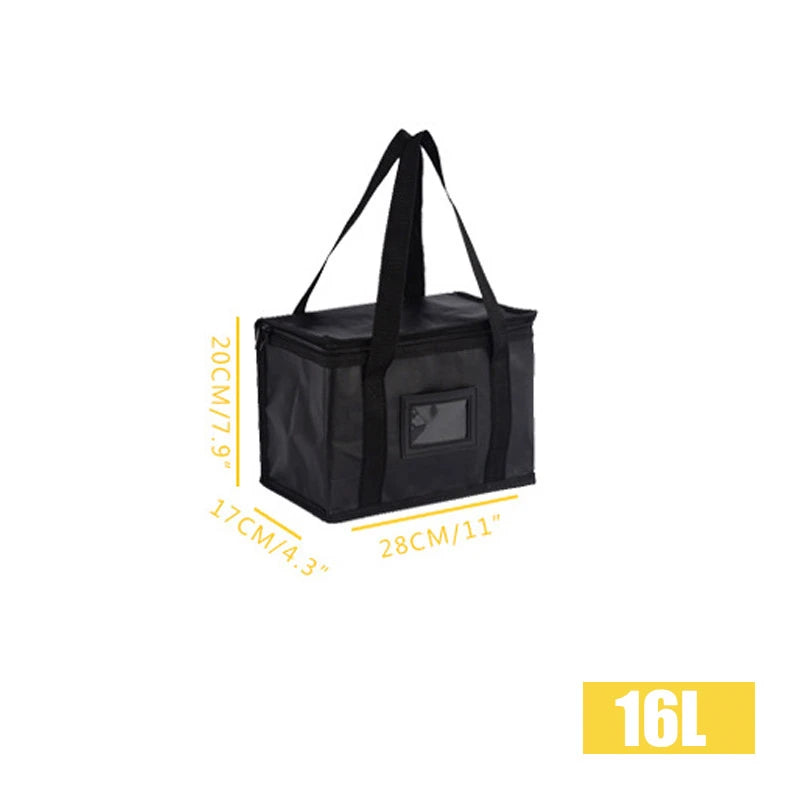 Portable Large Food Delivery Insulated Bags Pizza Takeaway Thermal Warm Cooler Bag Camping Box Thermal Bag Picnic Drink Carrier