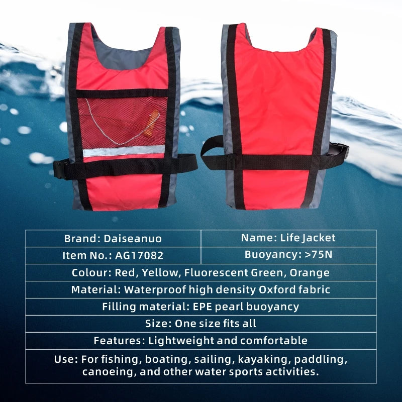 Daiseanuo Adult Swim Vest Life Jackets with Crotch Leg Strap Life Vest Women Men Buoyancy Aid PFD For Kayak Paddle Surfing Raft