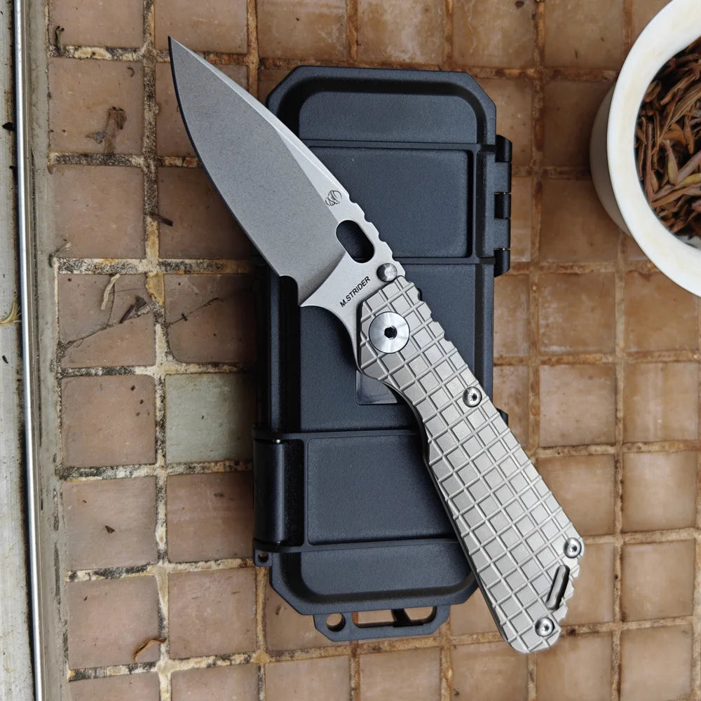 JUFULE 2026 Monkey M.Strider SNG Titanium Handle Cryro VG10 Steel Copper Washers Folding Knife Camping Hunting Outdoor EDC Tool