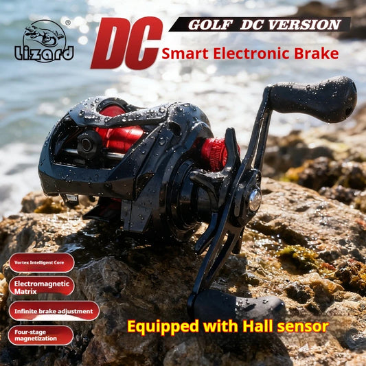 Baitcasting Reel DC Smart Electronic Brake Universal with Sound Device and Casting Alarm