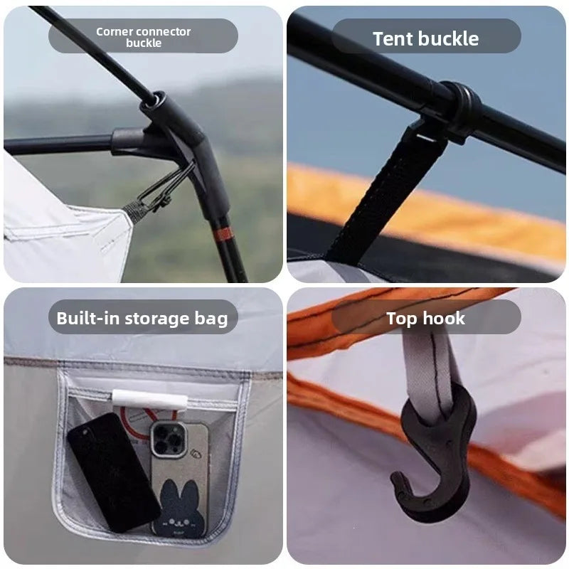 Two Room Tent Family Camping Quick Setup Waterproof Portable Shelter Outdoor Camping Tent Tents Outdoor Camping Ultralight Tent