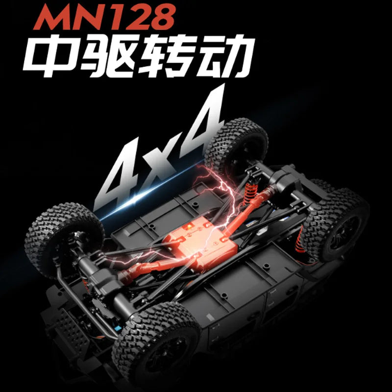 MN128 RC Cars 1:12 Jurassic Dinosaur Edition Herdsman Remote Control Car 4WD Off road Vehicle Model Car Adult Gifts Toys