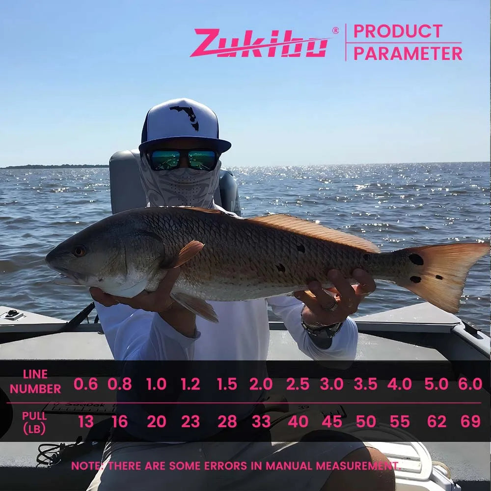 ZUKIBO X8 Braided Fishing Thread Multifilament Line Fishing Gear and Equipment Ocean Fishing Supplies Leashes for Fishing Goods
