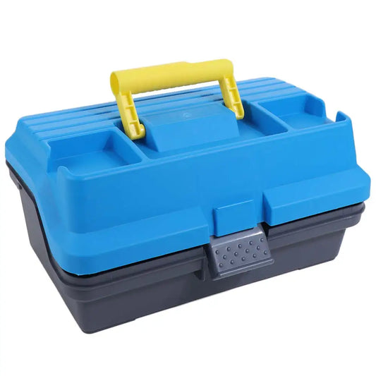3 Layers Fishing Tackle Box Large Capacity Multifunctional Fishing Gear Box Folding With Handle Hardware Storage Box