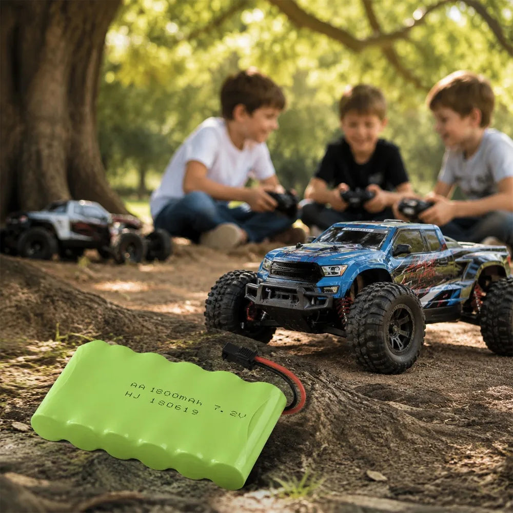 AA Rechargeable Nickel-cadmium Battery 7.2V 1800mAh Suitable for Remote Control Devices Such As Toy Cars Boats and Robots.