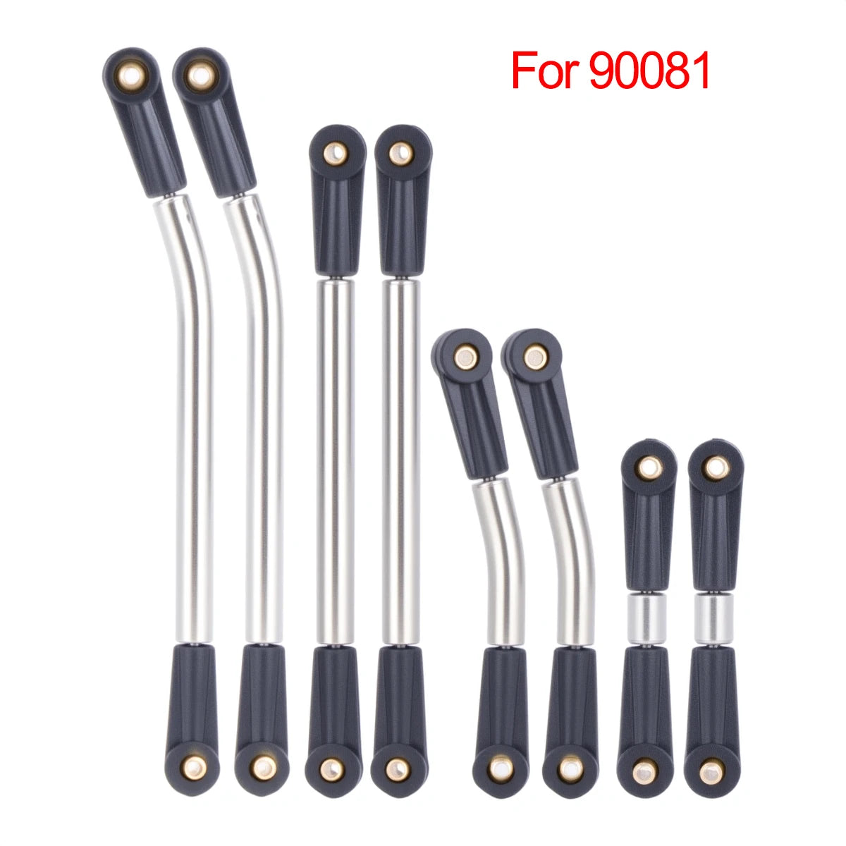 8pcs Stainless Steel SCX24 Body Links - Rigid Upgrade Linkage Set for 1/24 Axial C10, AXI00005, AXI00006, 90081 RC Cars