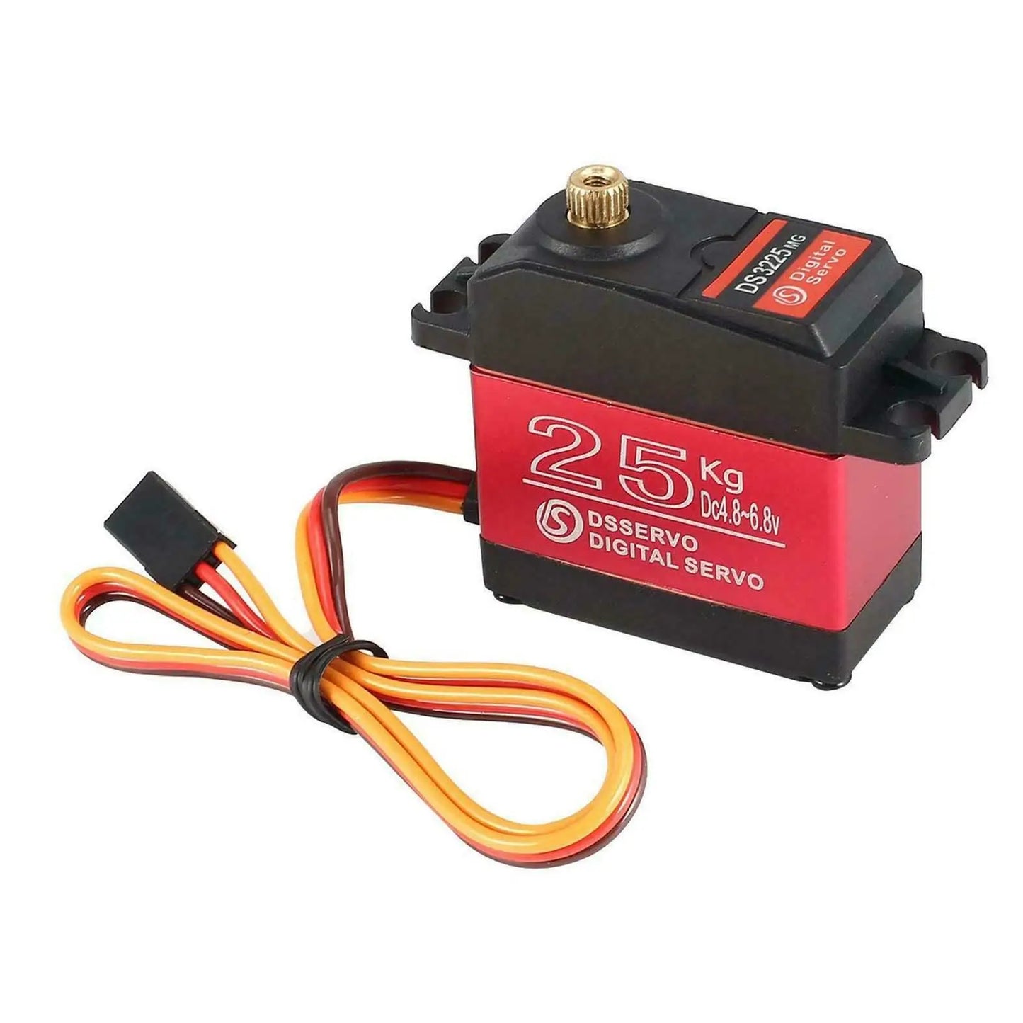 1/2/6/10/20pcs Dsservo Waterproof Servo DS3225 25KG High Speed  180/270/360 Degree Metal Gear Digital Servo for 1/8 1/10 RC Cars