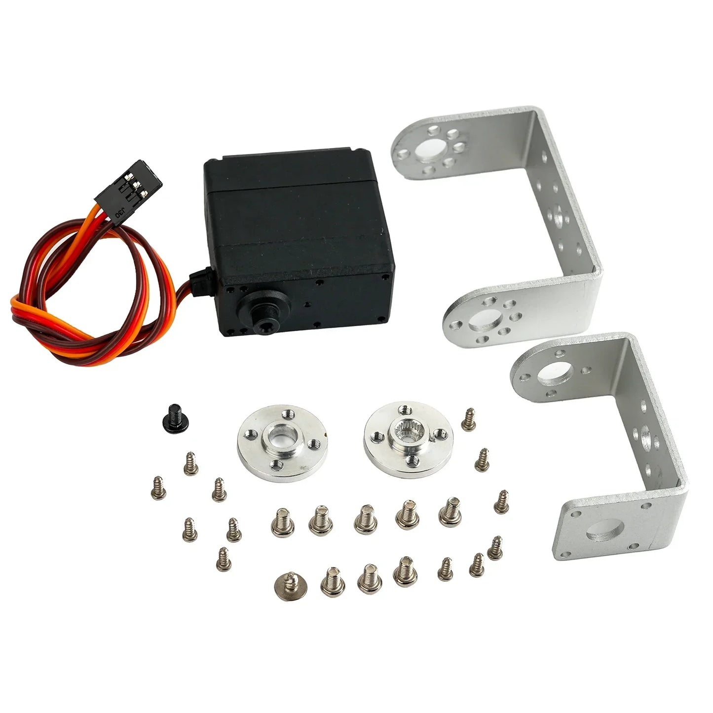 15/20/25/30/35kg Metal Digital Servo 4.8-8.4V 180/270 Degree Dual-Axis Servo Brushed Motor Angle Control for Robots RC Cars