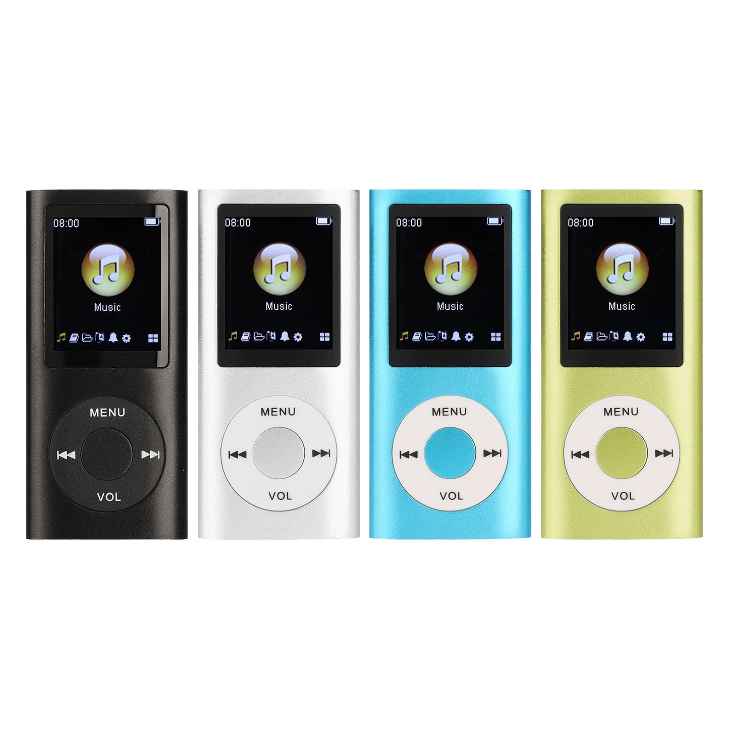 MP3 Player Stylish Multifunctional Lossless Sound Slim 1.8 Inch LCD Screen Portable MP3 Music Player MP3 Player Mini MP3 Player