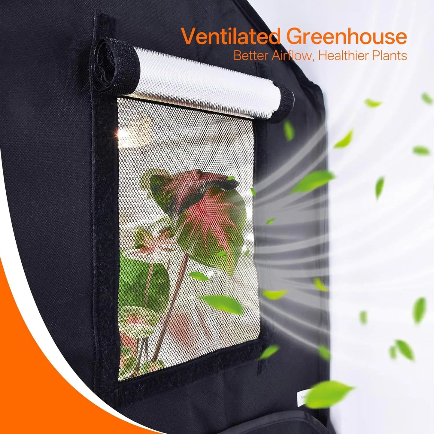 Indoor Greenhouse with Grow Light, Mini Grow Tent for Seed Starting & Plant Growth, 18W Timer Light, Waterproof Base