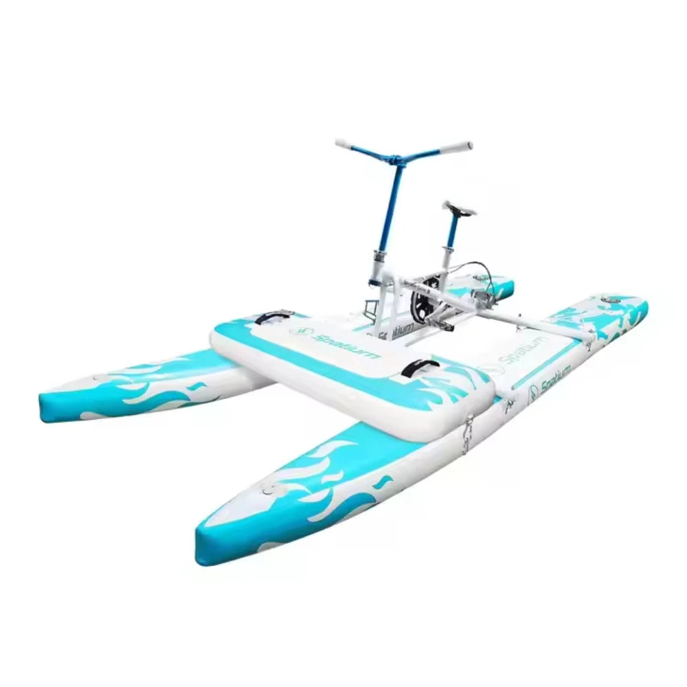 Single Water Bike Inflatable Pedal Boat 3.0 Inflatable Pedal Kayak Pedal Bicycle For Water Sports More Stable And Easy To Drive