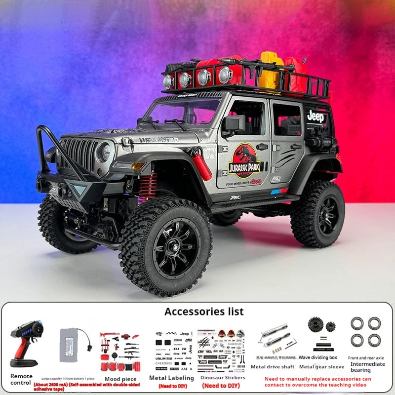 MN128 RC Cars 1:12 Jurassic Dinosaur Edition Herdsman Remote Control Car 4WD Off road Vehicle Model Car Adult Gifts Toys