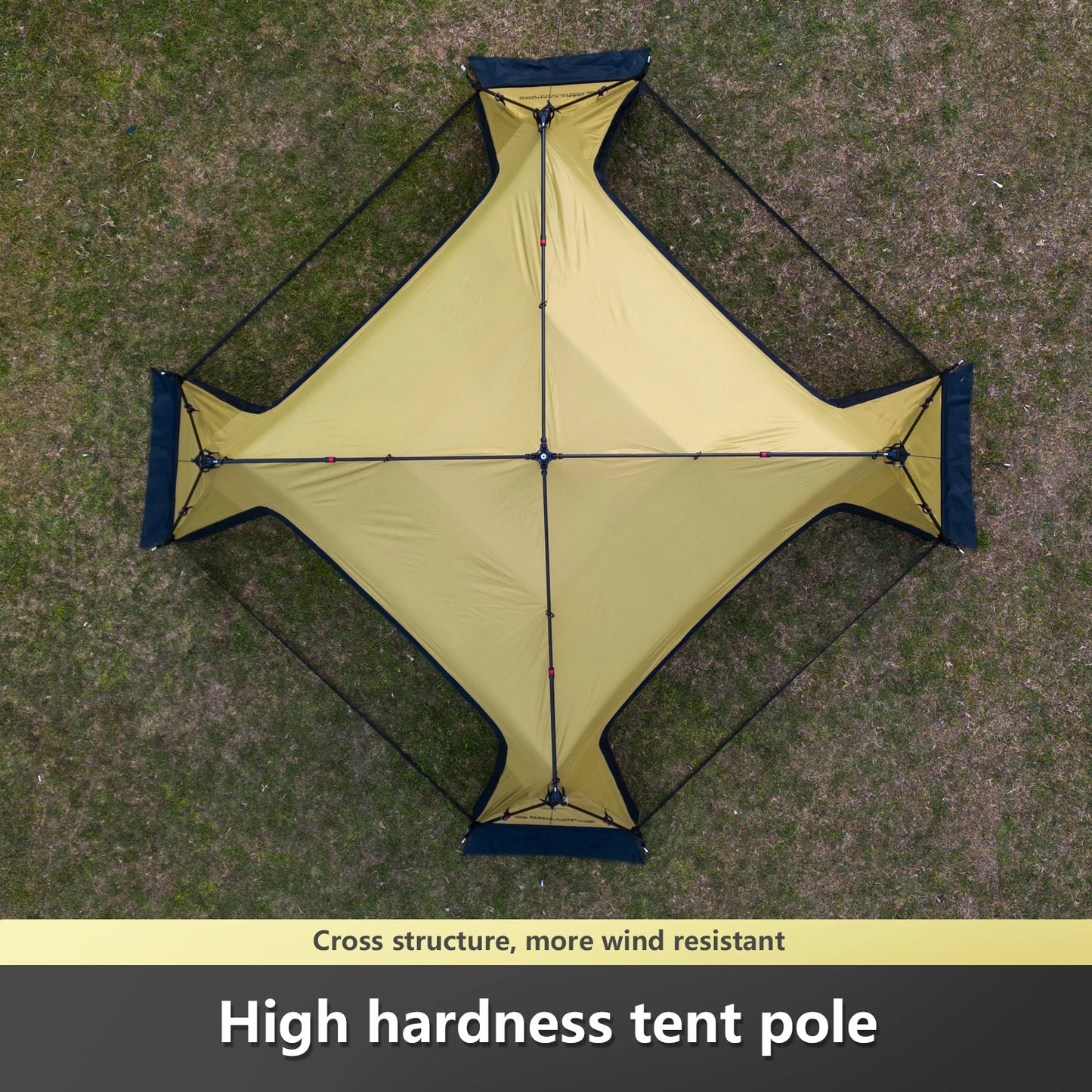 BISINNA 6-8 Persons One-touch Dome Tent Vinyl Coated Canopy Waterpoof Sunshade Shelter for Family Camping Travel Outdoors