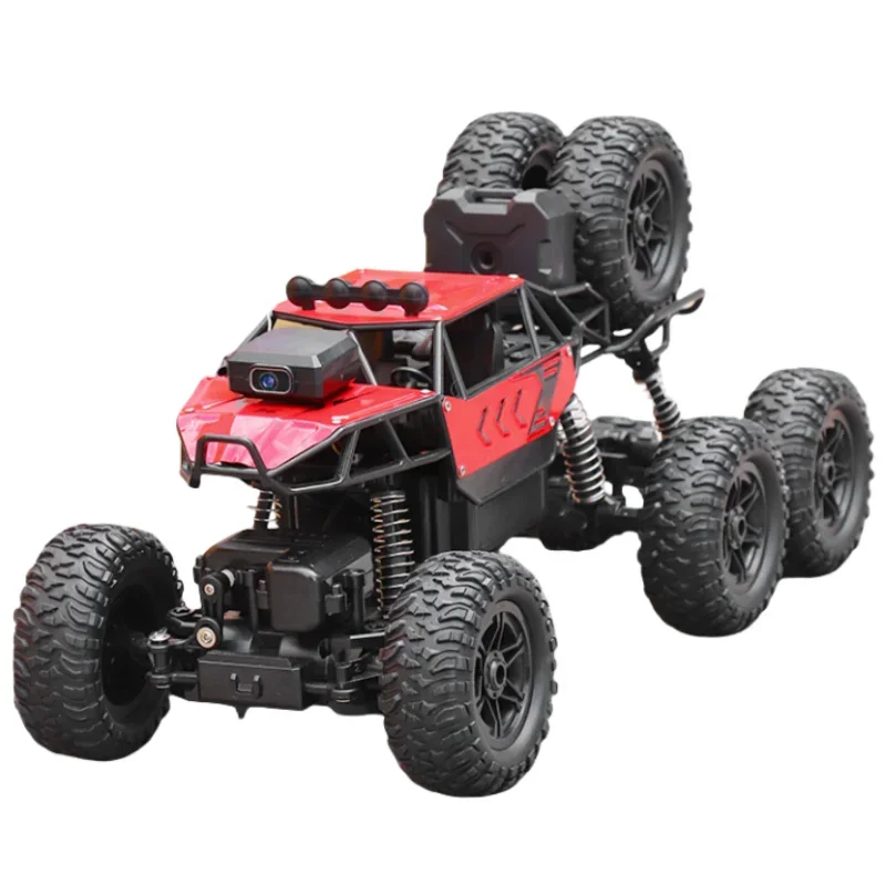 Kawaii Toy Car Gift-Upgrade Alloy 6WD Climbing Off-road Rc Cars,Remote Control Car Model,Fart Spray 8K HD Camera,Toys For Boys