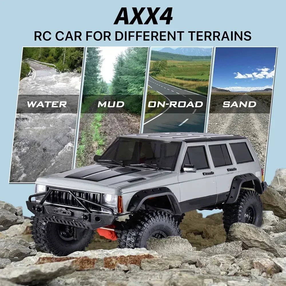AUSTARHOBBY AXX4 1/10 RC Electric Remote Control 4WD Off-road Model Car with Dual Speed Diff RC Crawler Adult & Children RC Cars