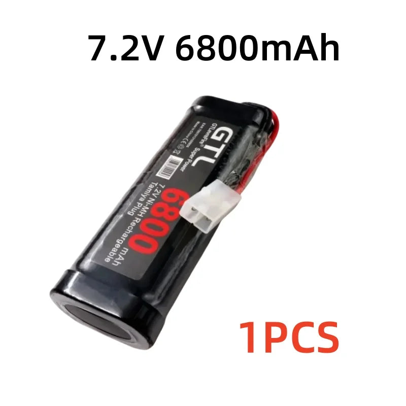 7.2VBattery 6800mah NiMH Replacement RC Battery for RC Toys Racing Cars Boat Aircraft 7.2v Ni-Mh Baterias with Tamiya Connector
