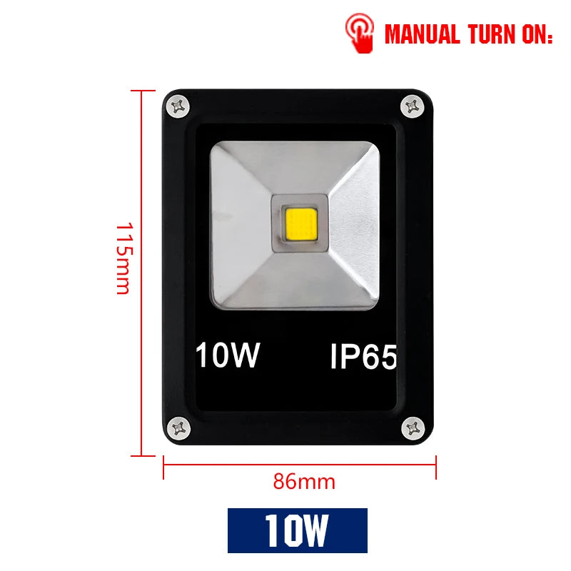 Led Floodlight 10W 30W 50W 220V Reflector Flood Light Waterproof Ip65 Garden Spotlight Pir Motion Sensor Wall Outdoor Lighting