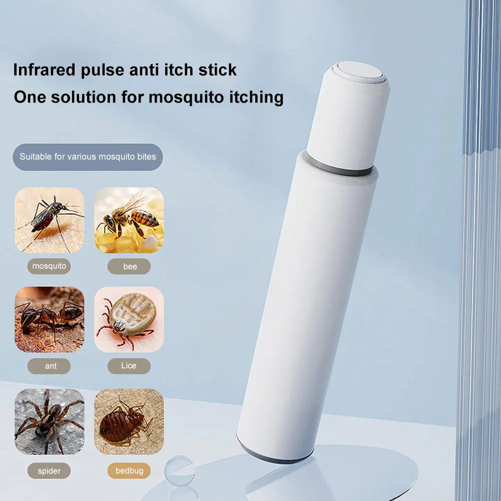 2/1PC Electronic Mosquito Bite Pen Outdoor Chemical-Free Natural Mosquito Bite Heat Pen Anti-Itch Pen for Adult Children Camping