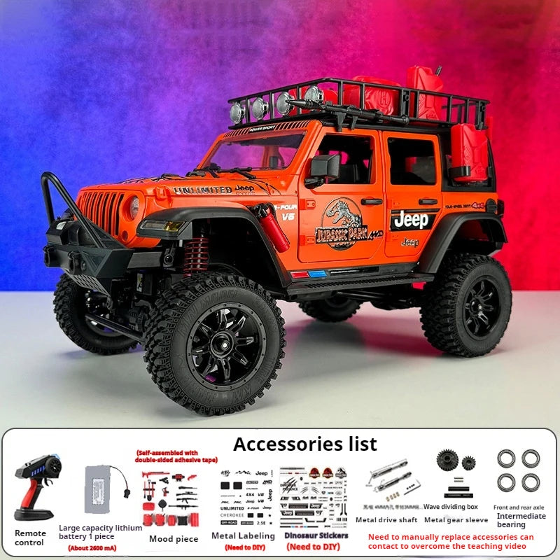 MN128 RC Cars 1:12 Jurassic Dinosaur Edition Herdsman Remote Control Car 4WD Off road Vehicle Model Car Adult Gifts Toys
