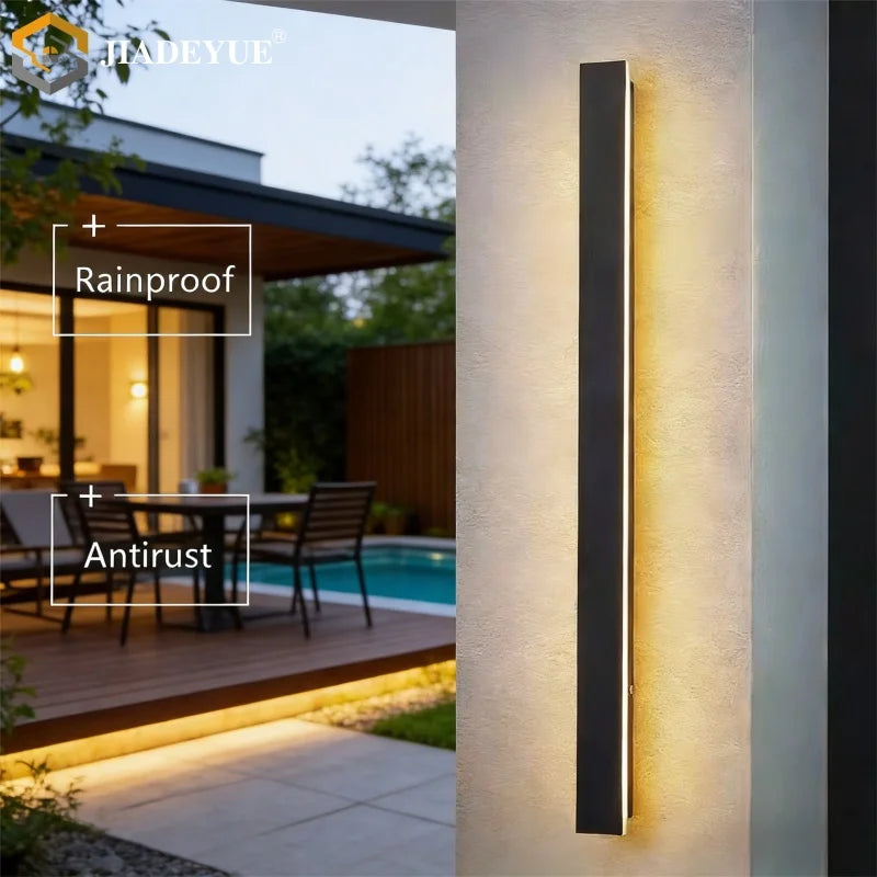 Waterproof LED long wall light ip65 outdoor lighting garden country house balcony light interior wall bedroom living room light