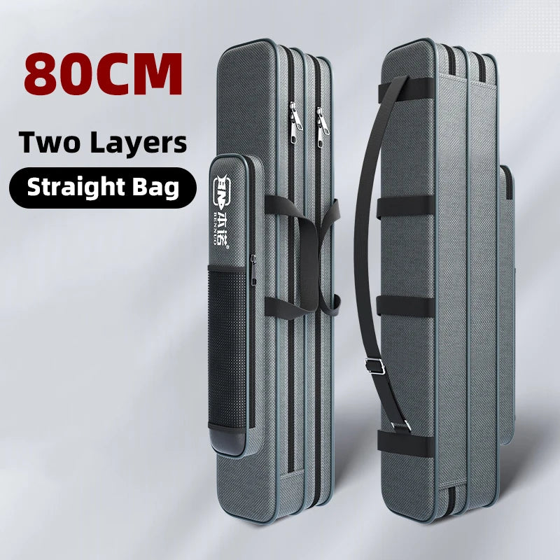 Fishing Rod Bag Fishing Gear Bag 80cm-130cm Multifunctional Rod Bags Double-layer or Three-layer Large Thick Belly Fish Backpack