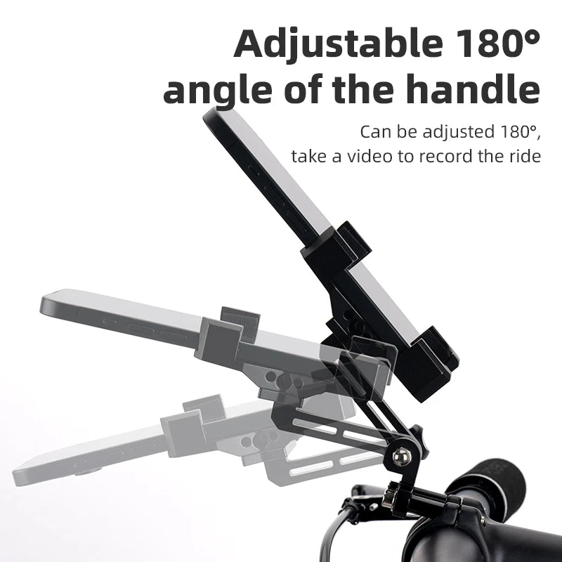 ROCKBROS Bicycle Phone Holder 4.7-7.09 inch High Strength Aluminum Alloy Mobile Phone Mount Cell Phone Stand Bike Accessories