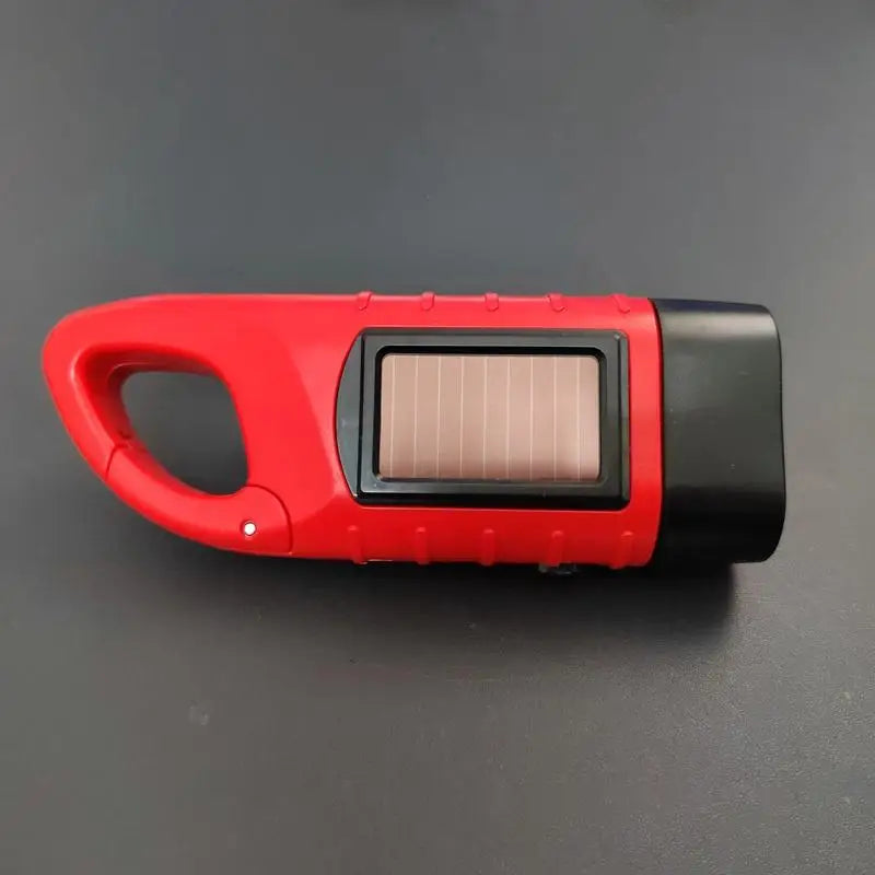 New Portable LED Flashlight Tent Light Hand Crank Dynamo Solar Power Torch Outdoor Camping Hiking Long-range Emergency Lantern
