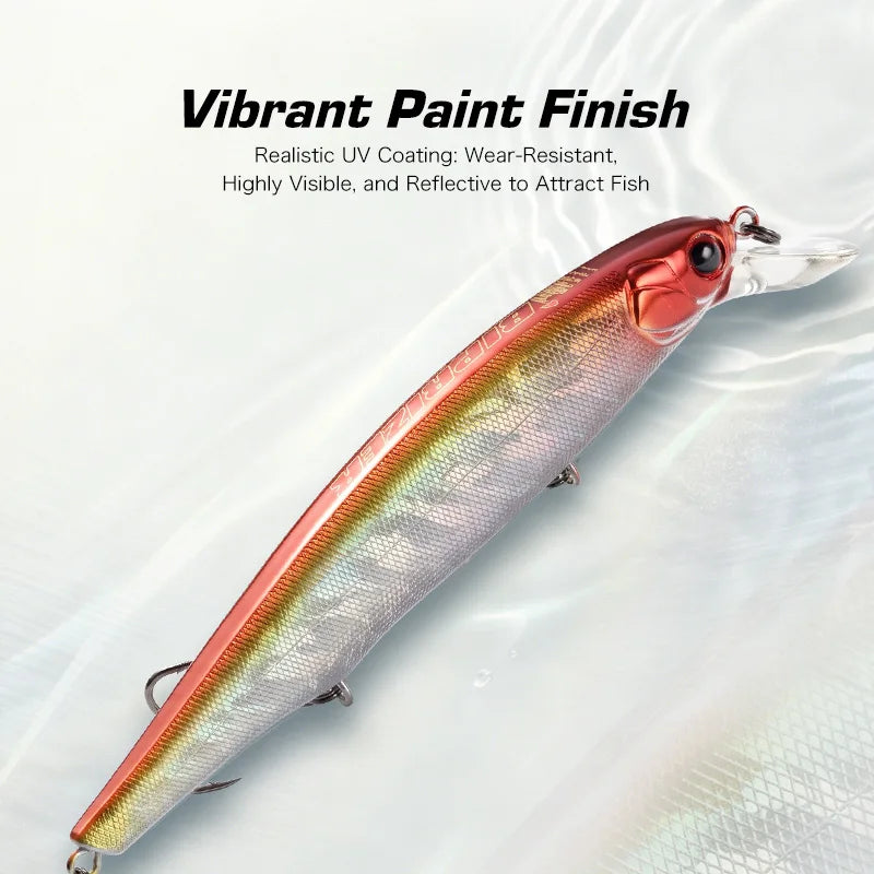BEARKING best price 3pcs/set 11cm 15g dive 1.5m fishing gear shone lures minnow crank fixed weight wobbler bait isca artificial