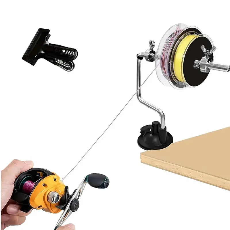 【SPECIAL】Fishing Line Spooler Portable Table Mounted Reel Spooler For Spinning & Baitcasting Reels Fishing Line Remover