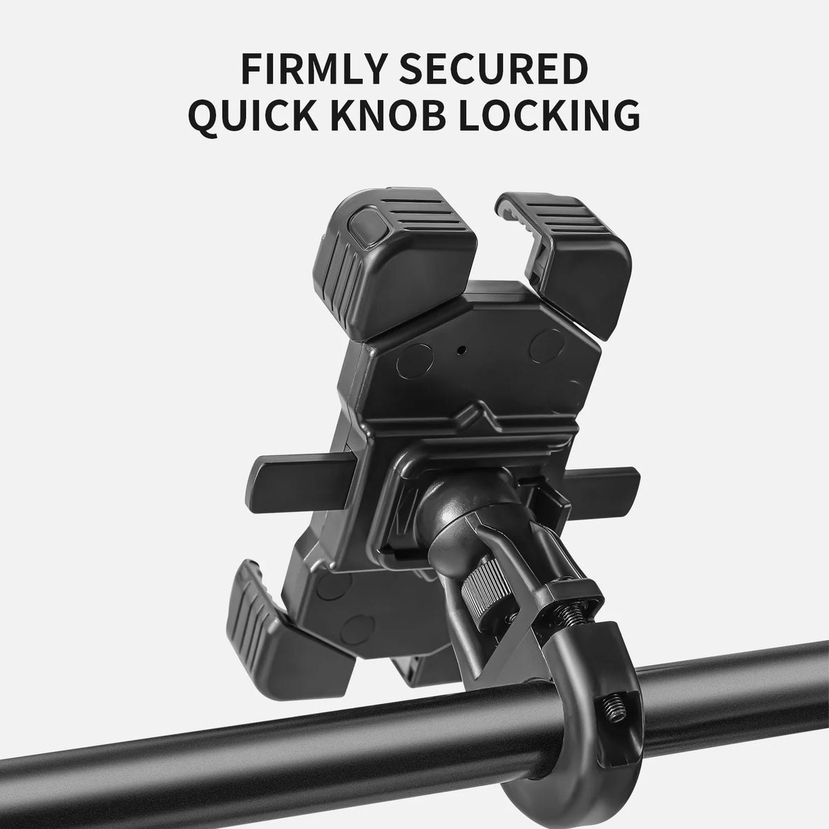 TOSUOD Bike Handlebar Phone Holder Automatic Locking One-Button Opening And Closing Bicycle Mobile Phone Stand