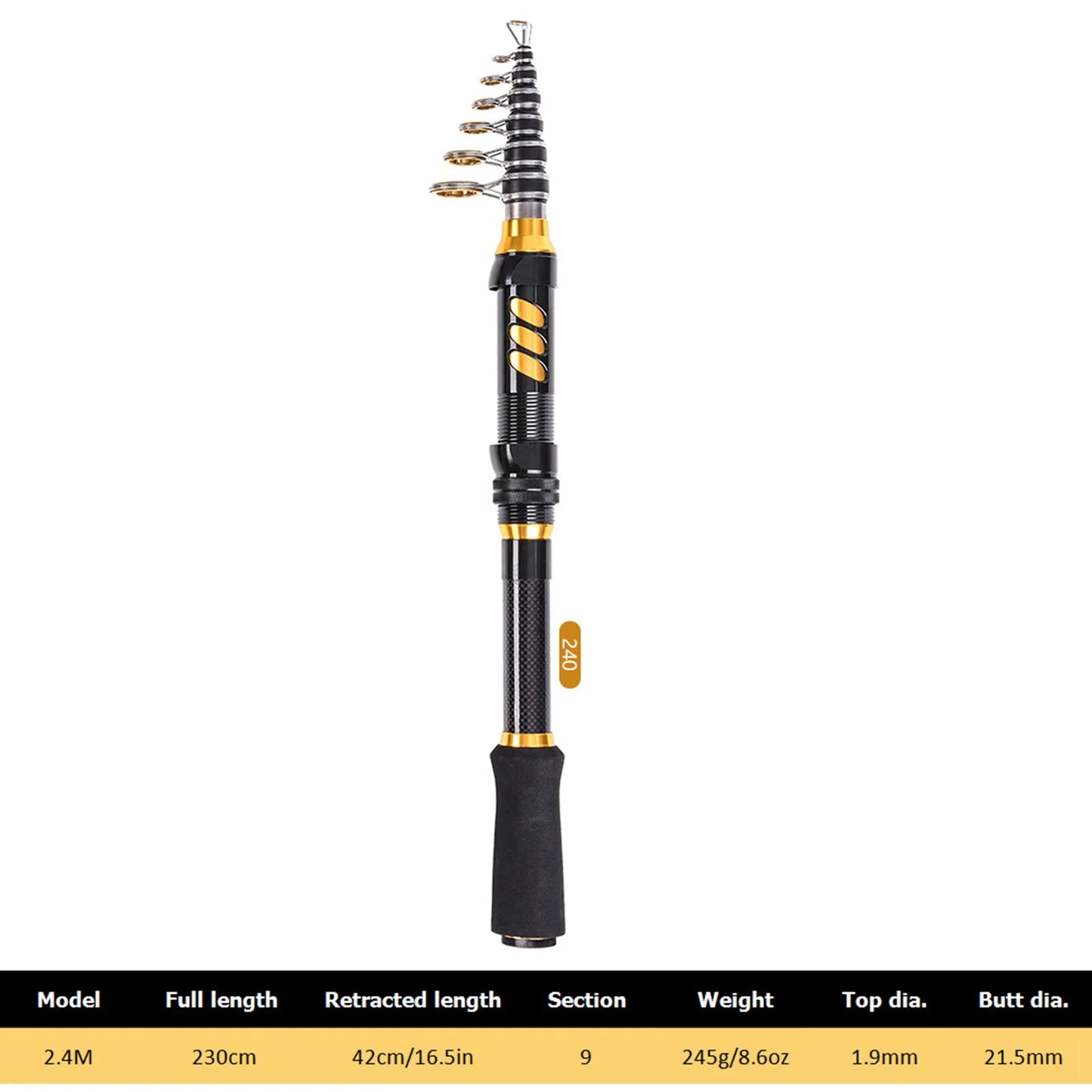NEW 2PCS Telescopic Fishing Rod and Reel Combo Full Kit Spinning Fishing Reel Gear Organizer Pole Set 100M Fishing Line Lures