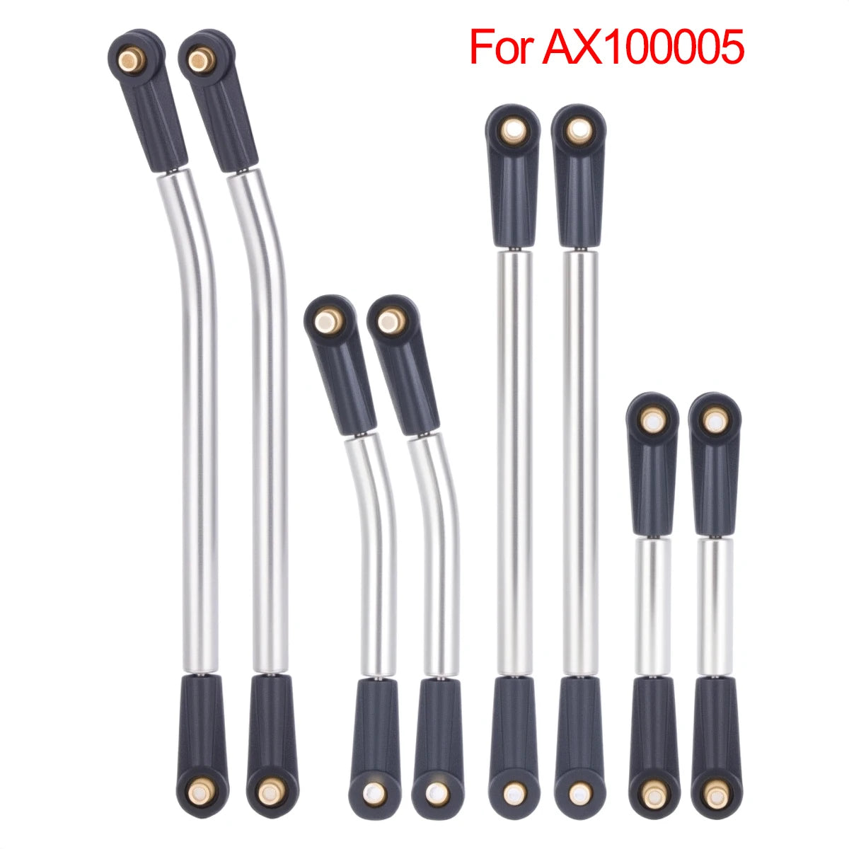 8pcs Stainless Steel SCX24 Body Links - Rigid Upgrade Linkage Set for 1/24 Axial C10, AXI00005, AXI00006, 90081 RC Cars