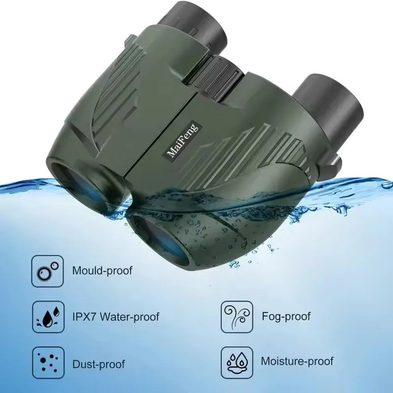 20X25 Binoculars Professional HD Pocket Waterproof Camping Observation Telescope Portable Optical Telescope for Outdoor Hunting