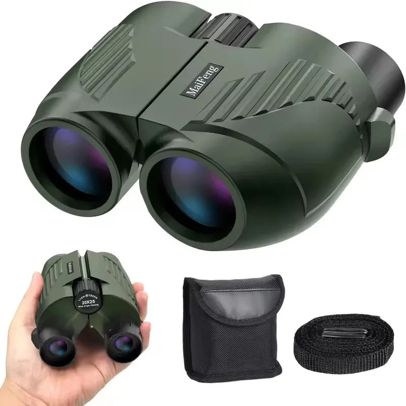 20X25 Binoculars Professional HD Pocket Waterproof Camping Observation Telescope Portable Optical Telescope for Outdoor Hunting