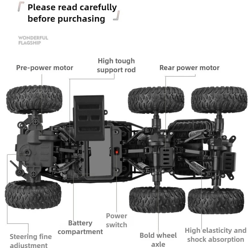 Kawaii 39cm Large Alloy 4WD Rc Cars,Remote Control Car Model,8-wheel 8K HD Camera Off-road Rc Drift Car,Toys For Boys,Funny Gift